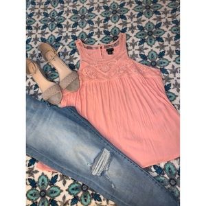 Salmon/Pink float tank top